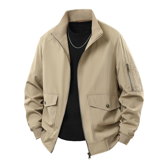 Herren Sportliche Jacke mit hohen Kragen und praktischen Taschen Nord Taschen