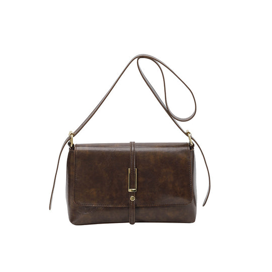 Damen elegante Umhängetasche aus hochwertigem Kunstleder mit zuverlässigem Klappverschluss Nord Taschen
