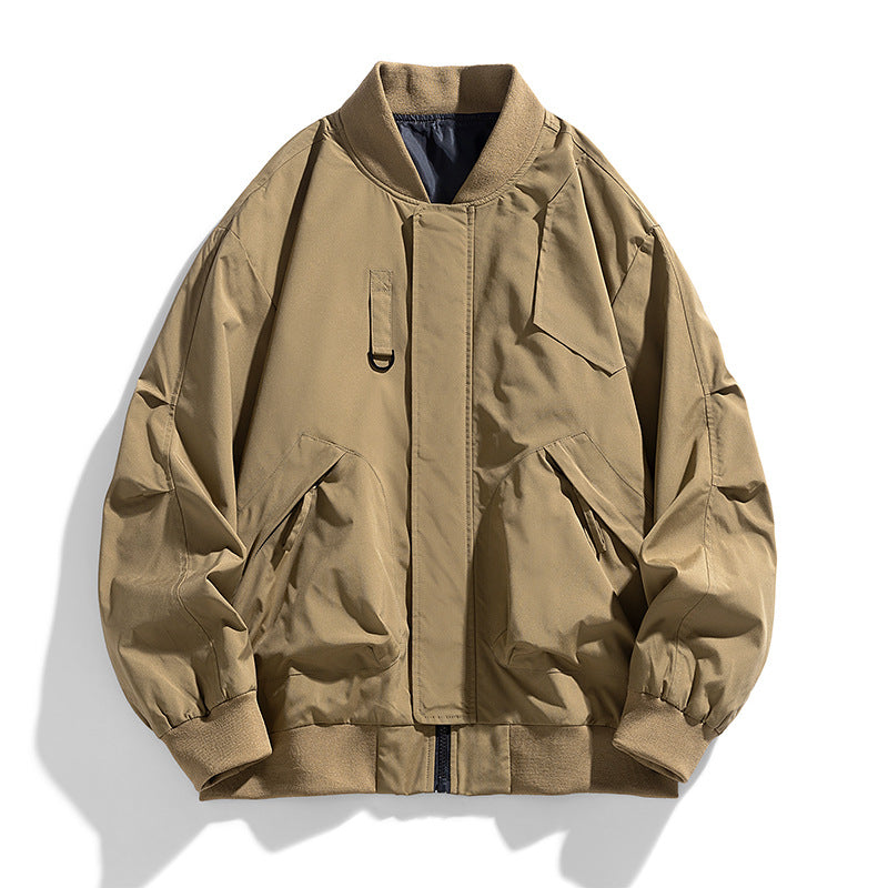 Men's  oversized military-inspired flight bomber jacket with utility pockets Nord Taschen