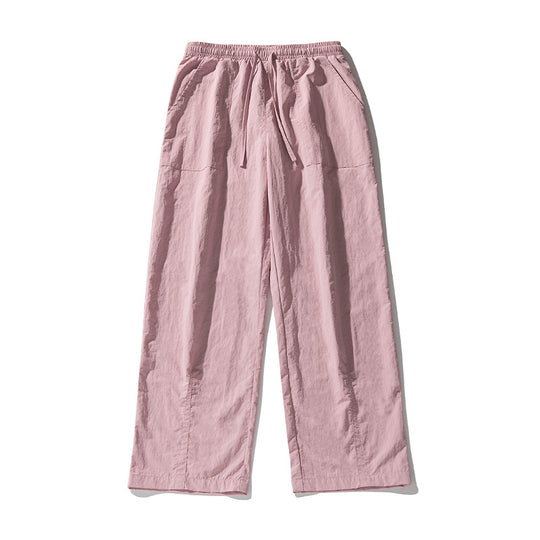Damen Leichte Palazzohose im Leinen‑Baumwollmix mit elastischem Bund, Kordelzug und aufgesetzten Fronttaschen Nord Taschen