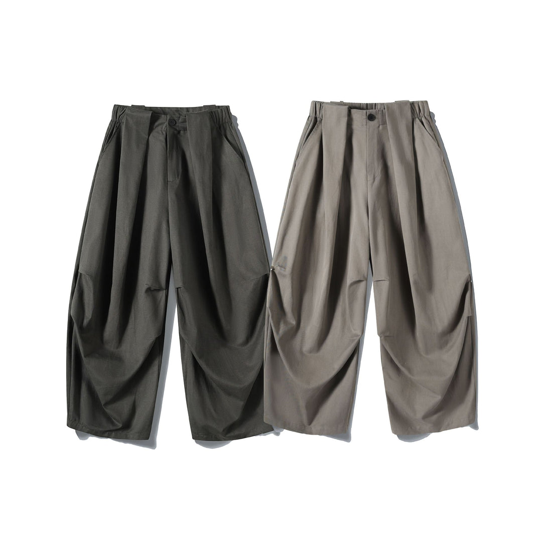 Damen Weite Culotte-Hose mit hohem Bund, Plissee-Detail und Utility-Panel Nord Taschen