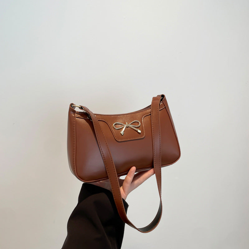 Damen modische Umhängetasche mit eleganter Schleifenapplikation Nord Taschen