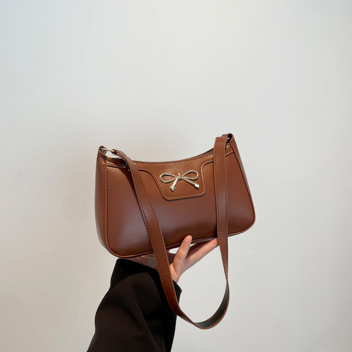 Damen modische Umhängetasche mit eleganter Schleifenapplikation Nord Taschen