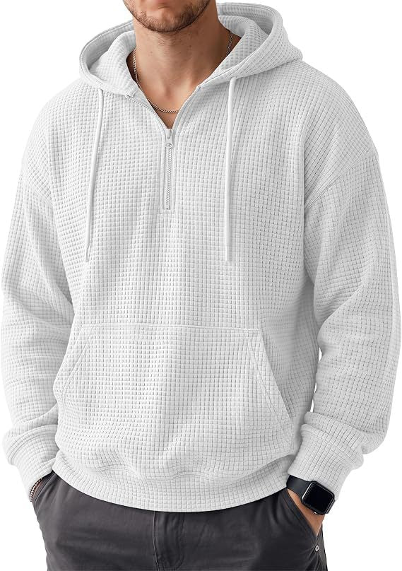 Herren Bequemer Kapuzenpullover mit Reißverschluss Nord Taschen