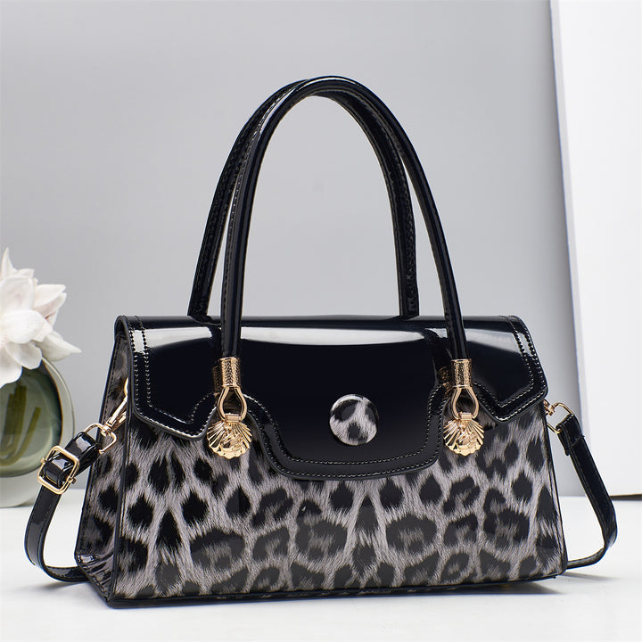 Damen elegante Handtasche im modernen Leo-Design Nord Taschen