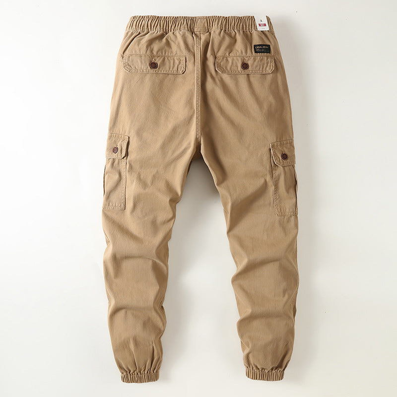 Herren Cargo-Joggerhose im Utility-Stil mit Tunnelzug, Knieverstärkung und elastischen Bündchen Nord Taschen