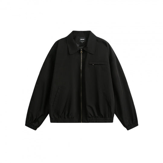 Unisex Boxy-Overshirt-Jacke mit durchgehendem Reißverschluss, elastischem Saum und Brust-Reißverschlusstasche Nord Taschen