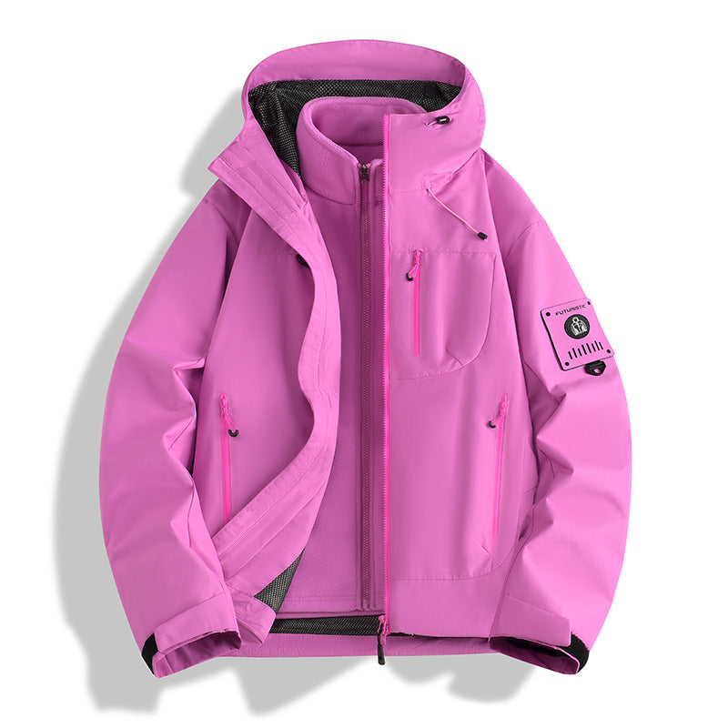 Herren Funktions-Softshelljacke mit abnehmbarem Fleece-Innenfutter Nord Taschen