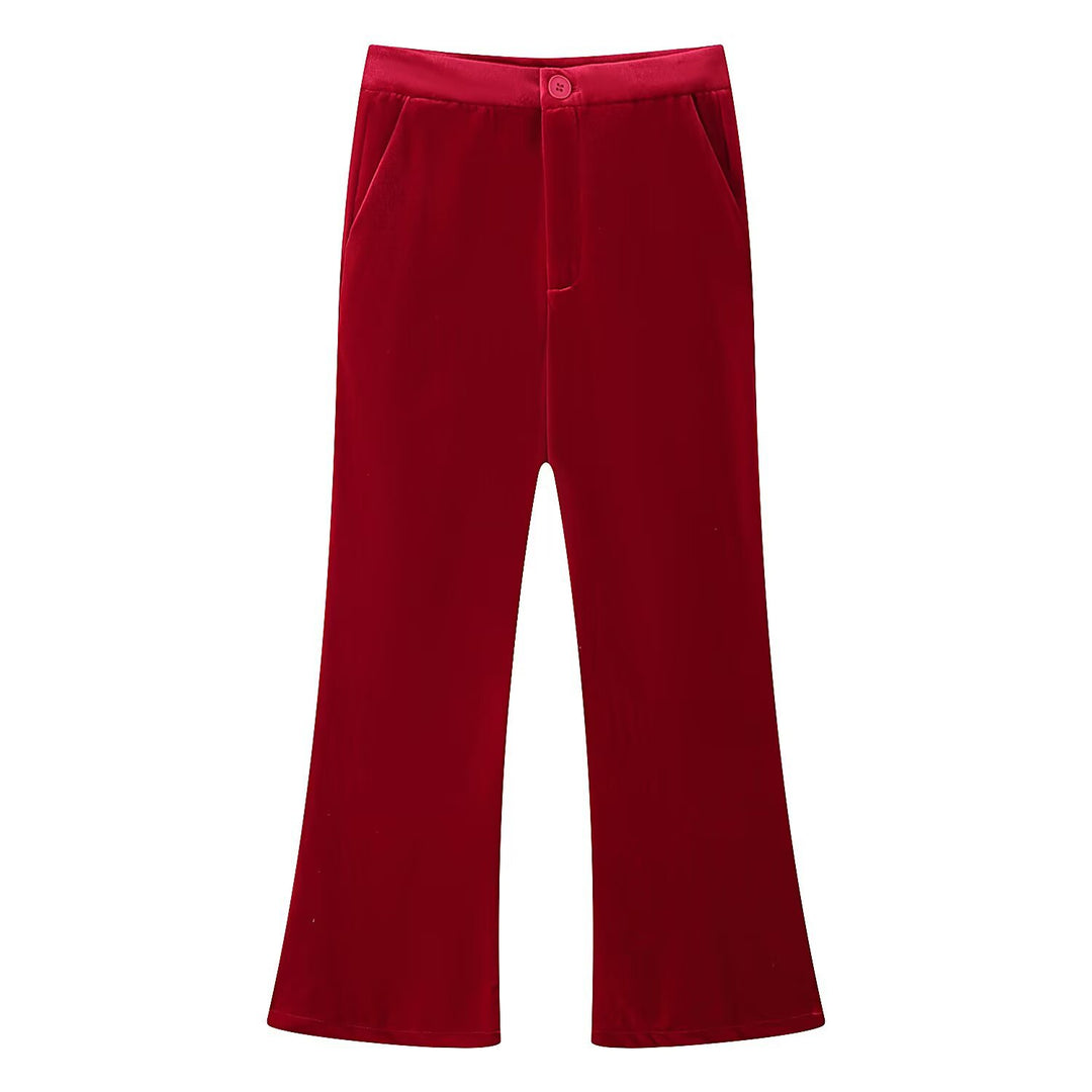 Damen Samt-Blazer mit Satin-Revers und taillierten Abnähern Nord Taschen