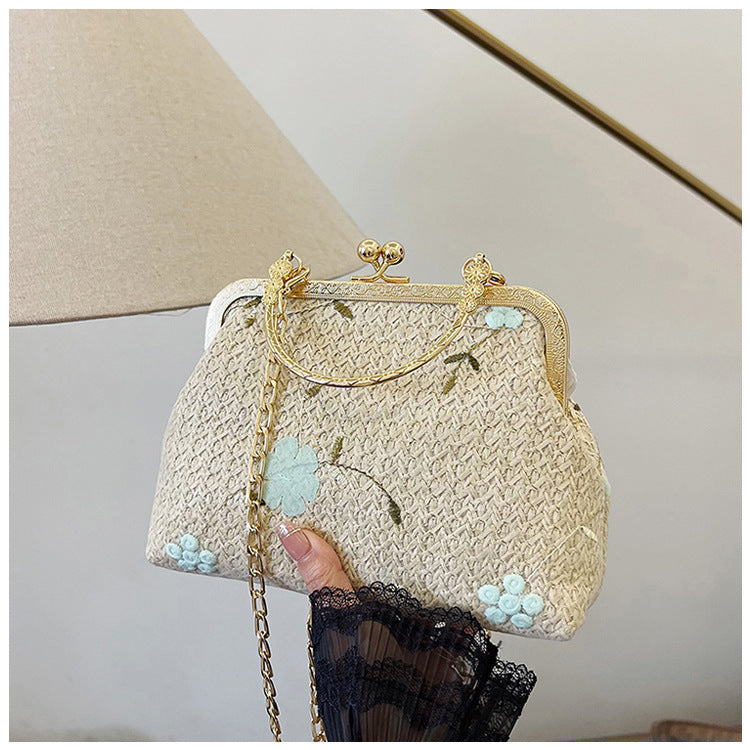 Damen elegante Handtasche mit floralem Muster Nord Taschen