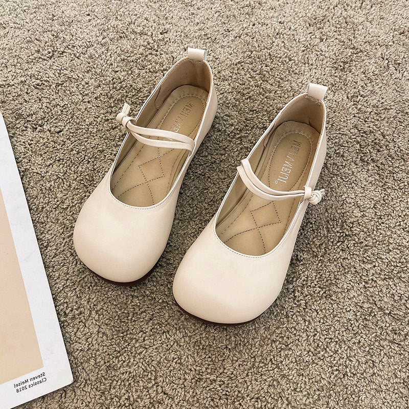 Damen Bequeme und elegante Ballerinas mit verstellbarem Riemen und weicher Innensohle - Vittorelli