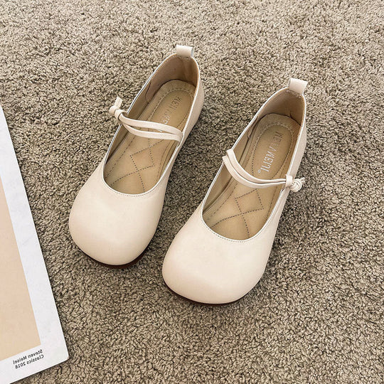 Damen Bequeme und elegante Ballerinas mit verstellbarem Riemen und weicher Innensohle - Vittorelli