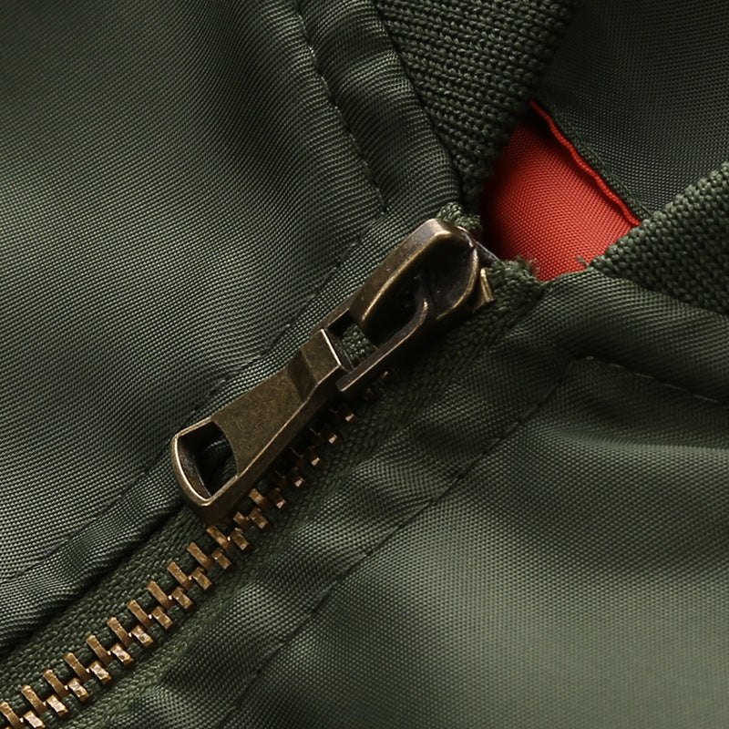 Herren Modische Satin Bomberjacke Nord Taschen