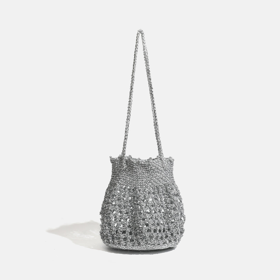 Damen Umhängetasche mit trendigem Netzdesign und verstellbarem Schulterriemen Nord Taschen