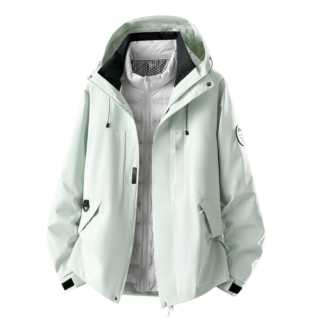 Damen Multifunktionale Outdoorjacke mit herausnehmbarer Stepp-Innenjacke Nord Taschen