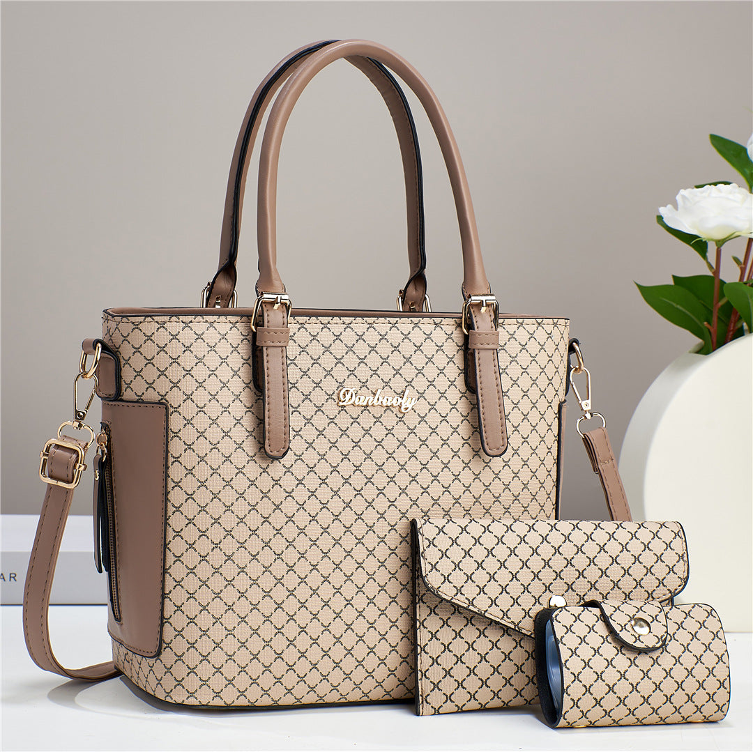 Damen modische Tragetasche mit abnehmbarem Portemonnaie Nord Taschen