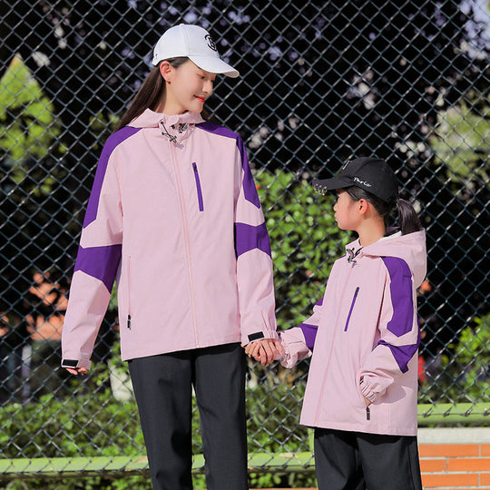Herren Sportliche Softshell-Outdoorjacke mit Kapuze, Colorblock-Ärmel und wasserabweisender Membran Nord Taschen