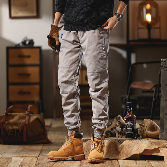 Herren Cargo-Joggerhose mit Knieeinsatz, Multifachtaschen und elastischem Saum Nord Taschen