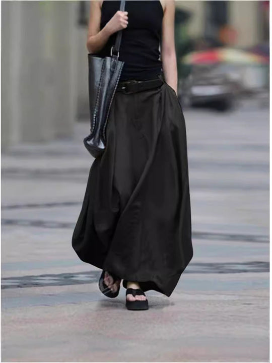 Damen Maxirock mit fließendem Schnitt und elegantem Fall Nord Taschen
