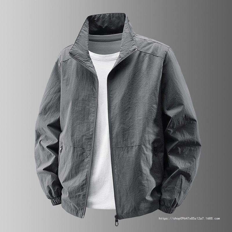Herren Ultralight Technical Blousonjacke mit elastischen Bündchen, verdeckten Reißverschlusstaschen & atmungsaktivem Nylonmix Nord Taschen