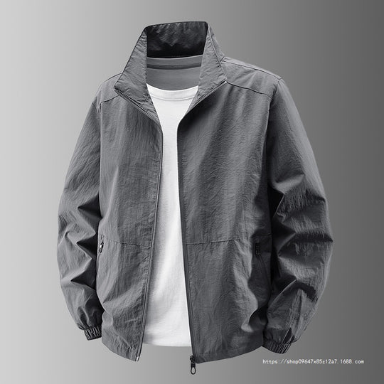 Herren Ultralight Technical Blousonjacke mit elastischen Bündchen, verdeckten Reißverschlusstaschen & atmungsaktivem Nylonmix Nord Taschen