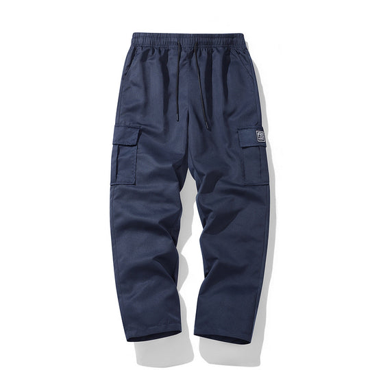 Herren Bequeme Karo Cargo-Hosen Nord Taschen