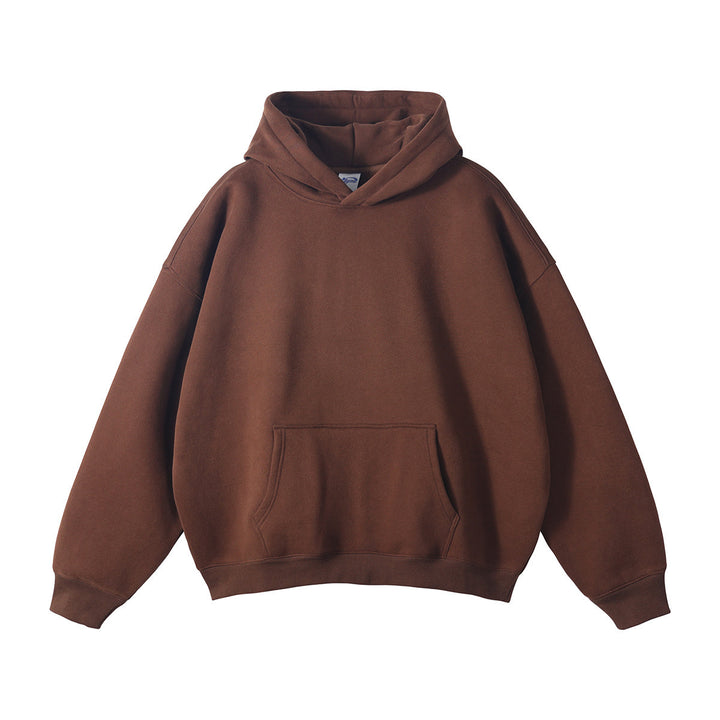 Unisex nan weit geschnittener Kapuzenpullover aus Bio-Baumwolle mit Kängurutasche Nord Taschen