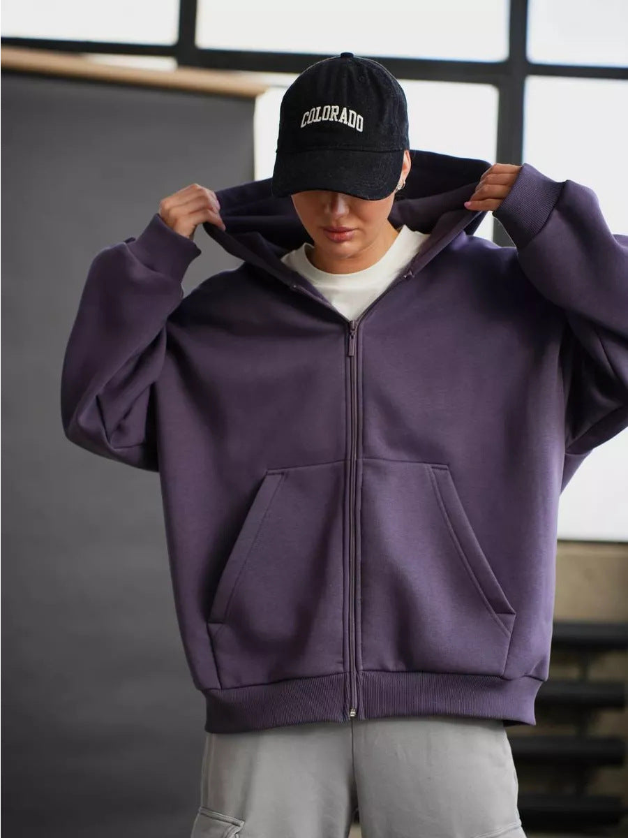 Damen Zip-Hoodie mit lässigem Schnitt und großen Taschen Nord Taschen