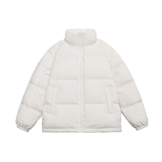 Unisex Oversize Stepp-Winterjacke mit Stehkragen, durchgehendem Reißverschluss und elastischen Bündchen Nord Taschen