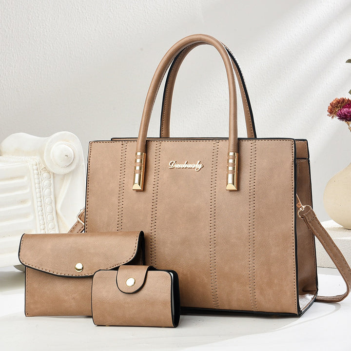 Damen klassische Handtasche mit abnehmbarem Portemonnaie Nord Taschen
