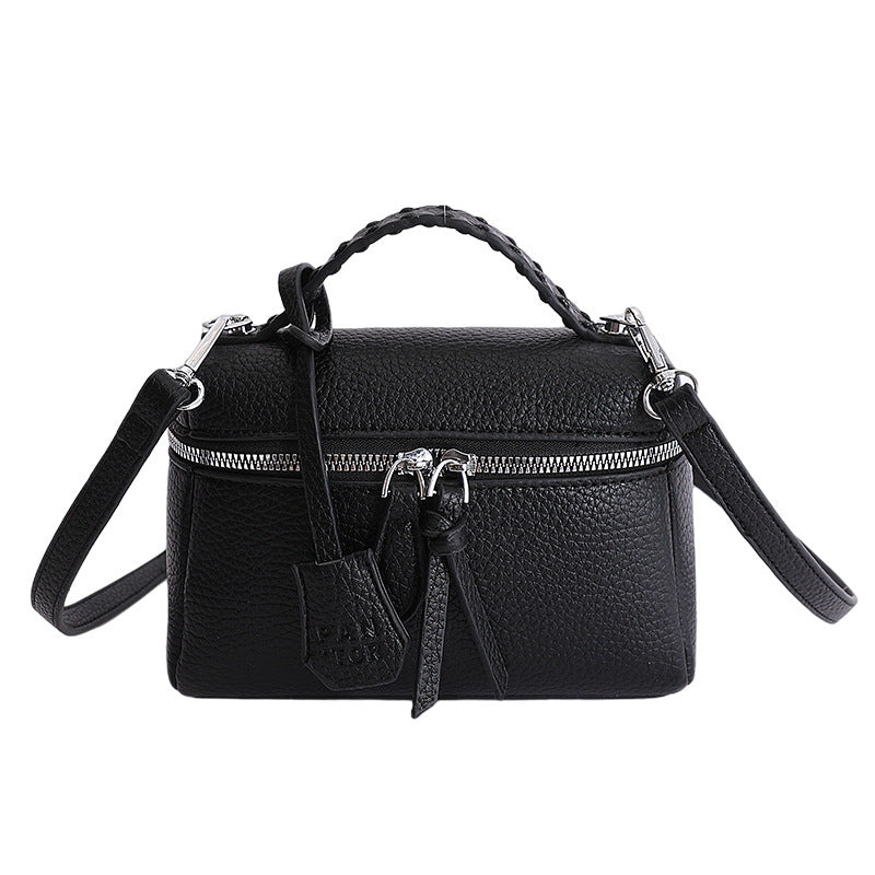 Damen Mini-Handtasche mit feinen Ziernähten und abnehmbarem Schulterriemen Nord Taschen