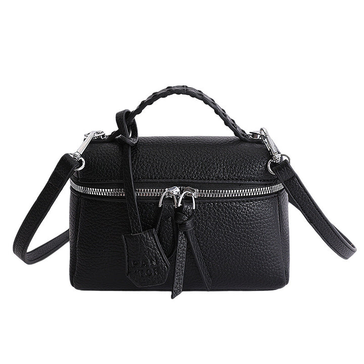 Damen Mini-Handtasche mit feinen Ziernähten und abnehmbarem Schulterriemen Nord Taschen
