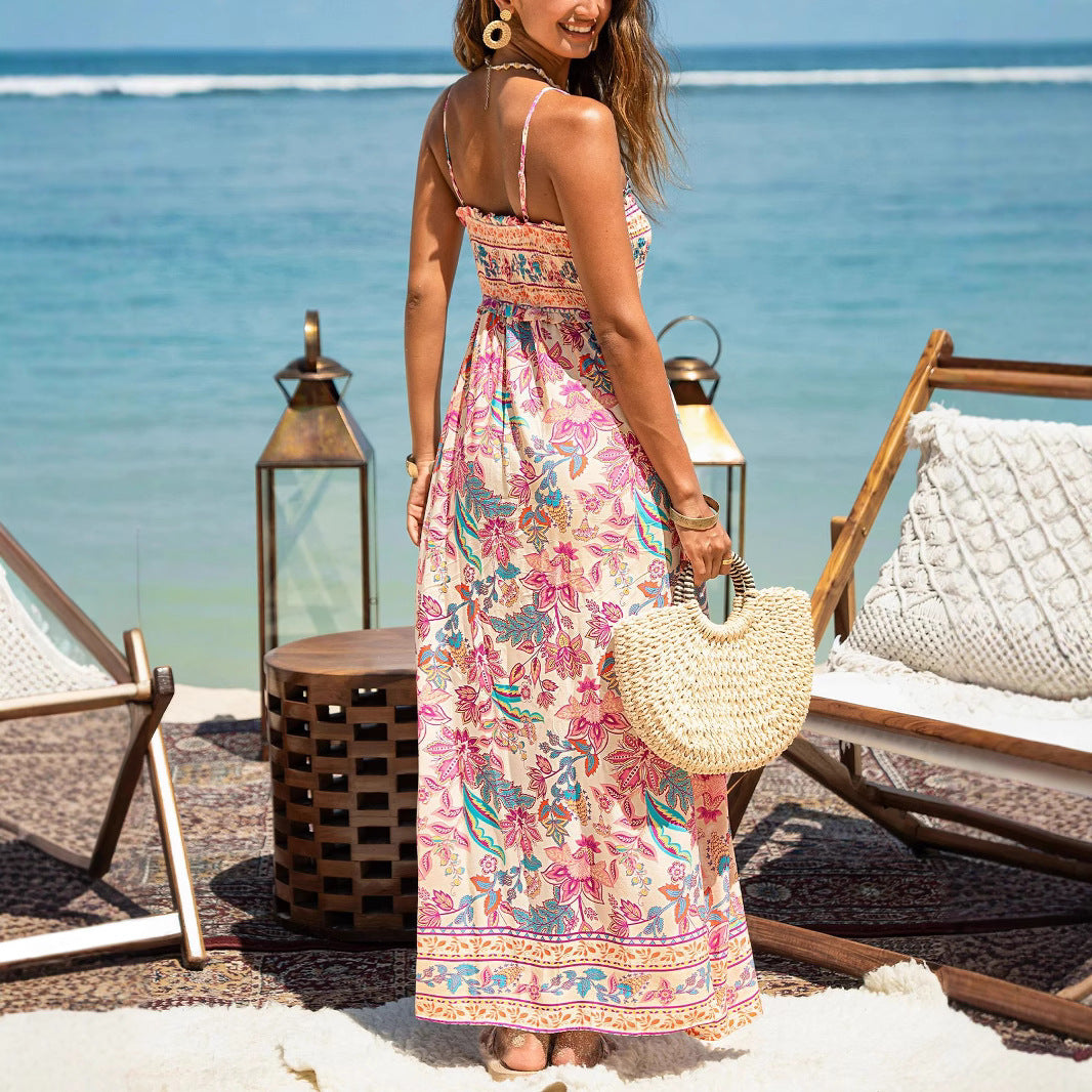 Damen Maxikleid Nord Taschen