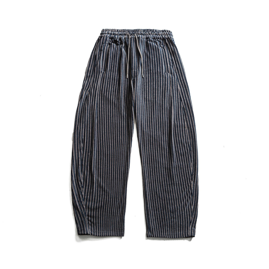 Damen Weite Plissee-Hose mit elastischem Bund und Tunnelzug Nord Taschen