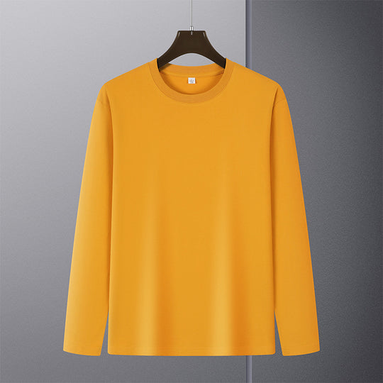 Herren Langarmshirt aus Premium-Baumwollmix mit Rundhalsausschnitt und feiner Rippstruktur Nord Taschen