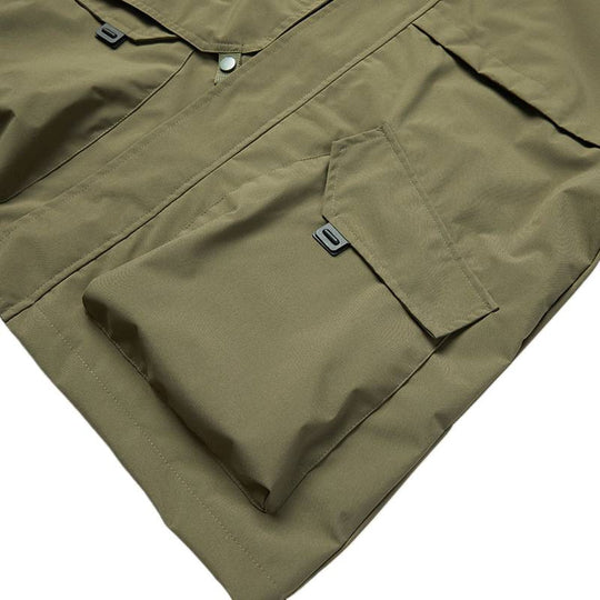 Herren Leichte wasserdichte Funktionsjacke mit Kapuze, Multitaschen und Raglanärmeln Nord Taschen