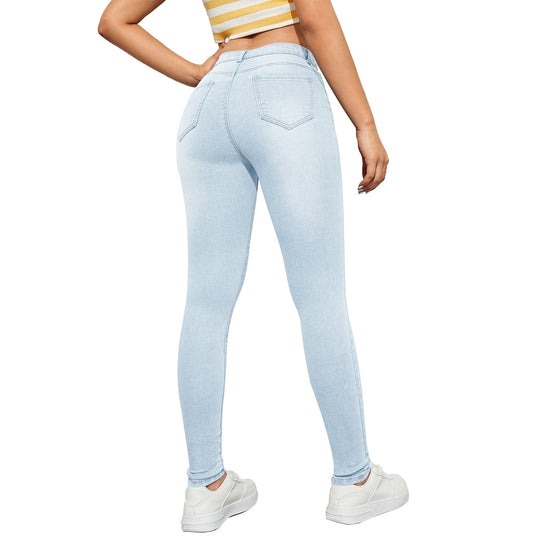 Damen High-Waist Skinny Jeans mit formendem Stretch und Push-up-Effekt Nord Taschen