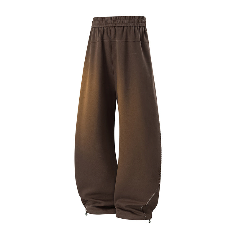 Herren Oversize-Baggy-Jogginghose mit Tunnelzug, seitlicher Druckknopfleiste & verstellbaren Beinabschlüssen Nord Taschen