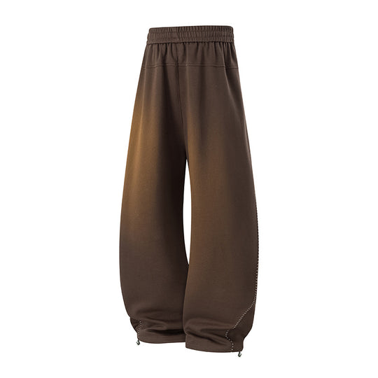 Herren Oversize-Baggy-Jogginghose mit Tunnelzug, seitlicher Druckknopfleiste & verstellbaren Beinabschlüssen Nord Taschen