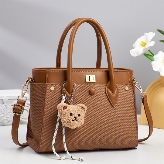 Damen Handtasche mit strukturiertem Design und abnehmbaren Trageriemen Nord Taschen