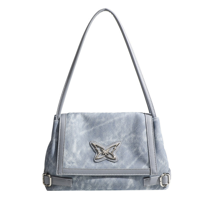 Damen modische Schultertasche mit detailverliebtem Schmetterlingsdesign Nord Taschen