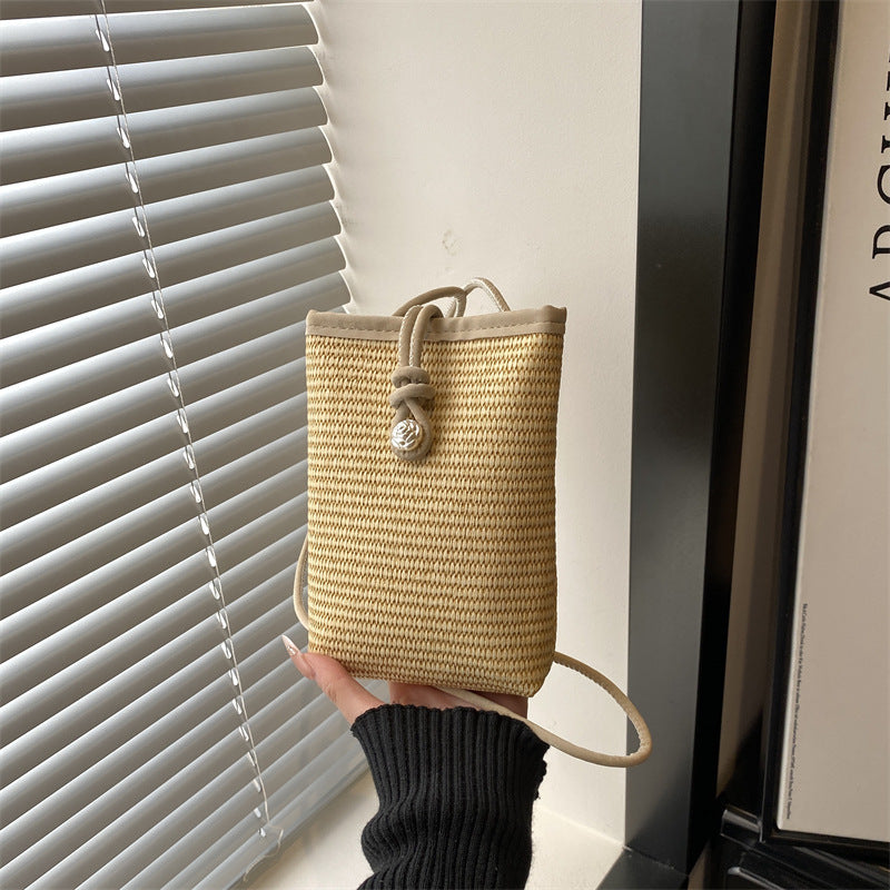 Damen praktische Wickeltasche mit elegantem Kordelzug Nord Taschen