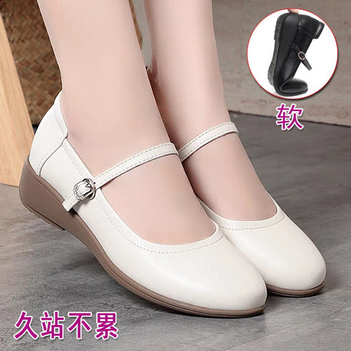 Damen Mary Jane Ballerinas mit komfortabler Sohle und elegantem Riemen
