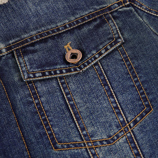 Herren Denimjacke mit Teddyfutter Nord Taschen