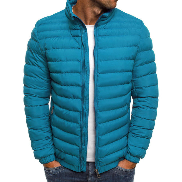 Herren Steppjacke mit leichtem Futter und hohem Kragen