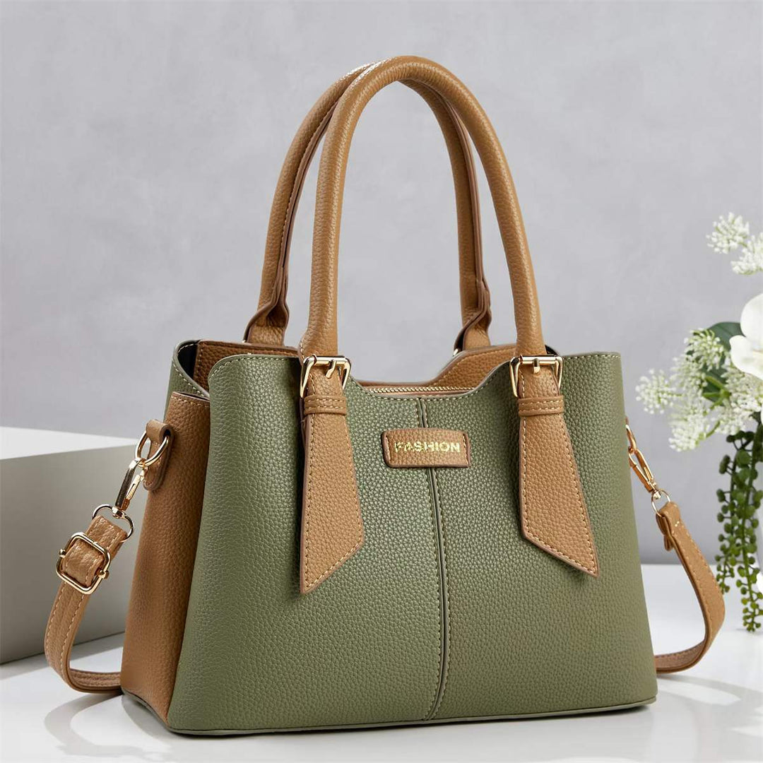 Damen Lederhandtasche mit abnehmbarem Schulterriemen von Nord Taschen