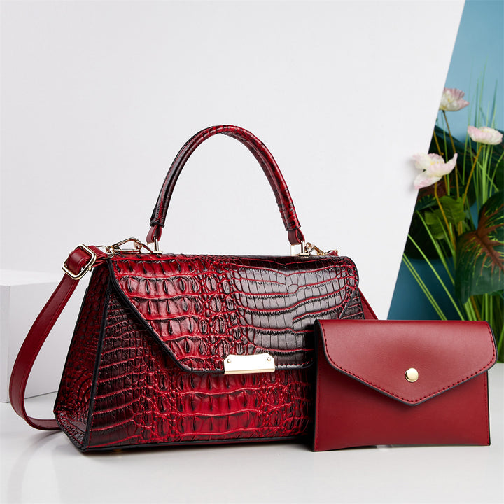 Damen Handtasche mit elegantem Krokodillederdesign Nord Taschen