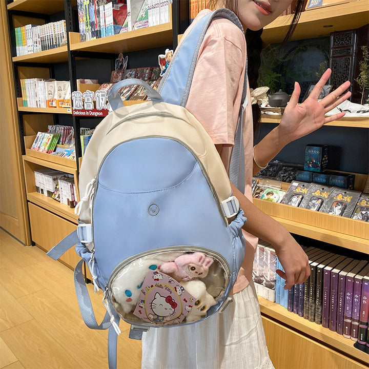 Damen Freizeit-Rucksack mit transparentem Sichtfenster und zahlreichen Fächern Nord Taschen
