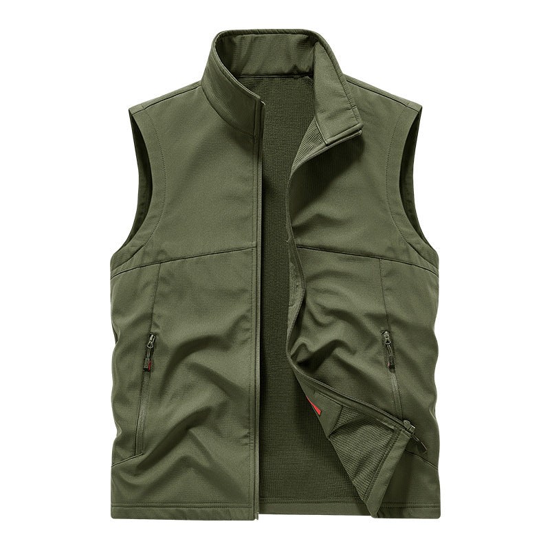 Herren Softshell-Weste mit Fleece-Innenfutter, winddicht und wasserabweisend Nord Taschen