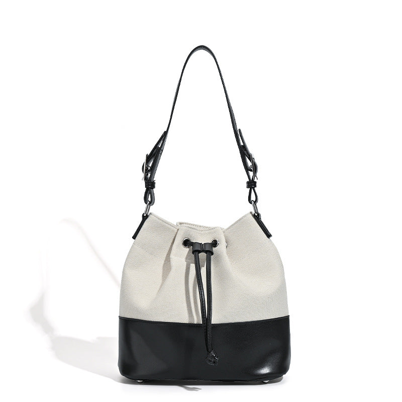 Damen Hobo-Tasche mit elegantem Kordelzugsystem und luxuriösen Lederakzenten Nord Taschen